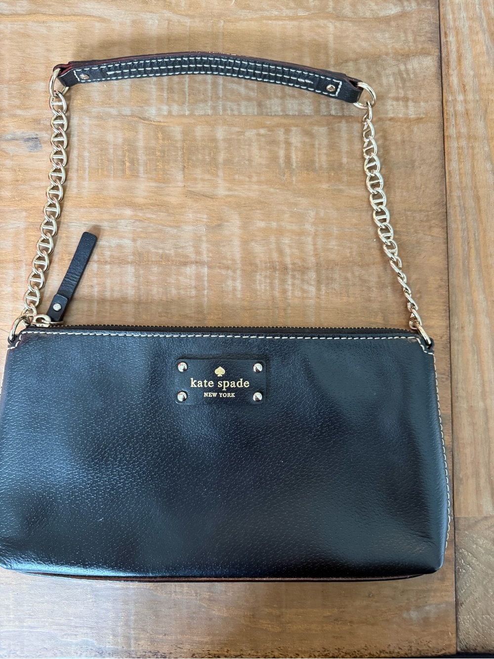 Kate Spade Wellesley Byrd Black Leather Shoulder Bag WKRU1427